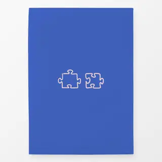 Geschirrtücher Puzzle Pieces blue