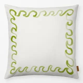 Kissen Wellenrand Grün