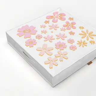 Bodenkissen Pinke Blumen Sommergarten