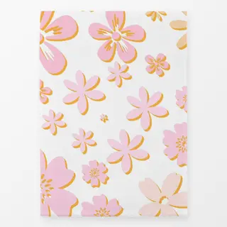 Geschirrtücher Pinke Blumen Sommergarten