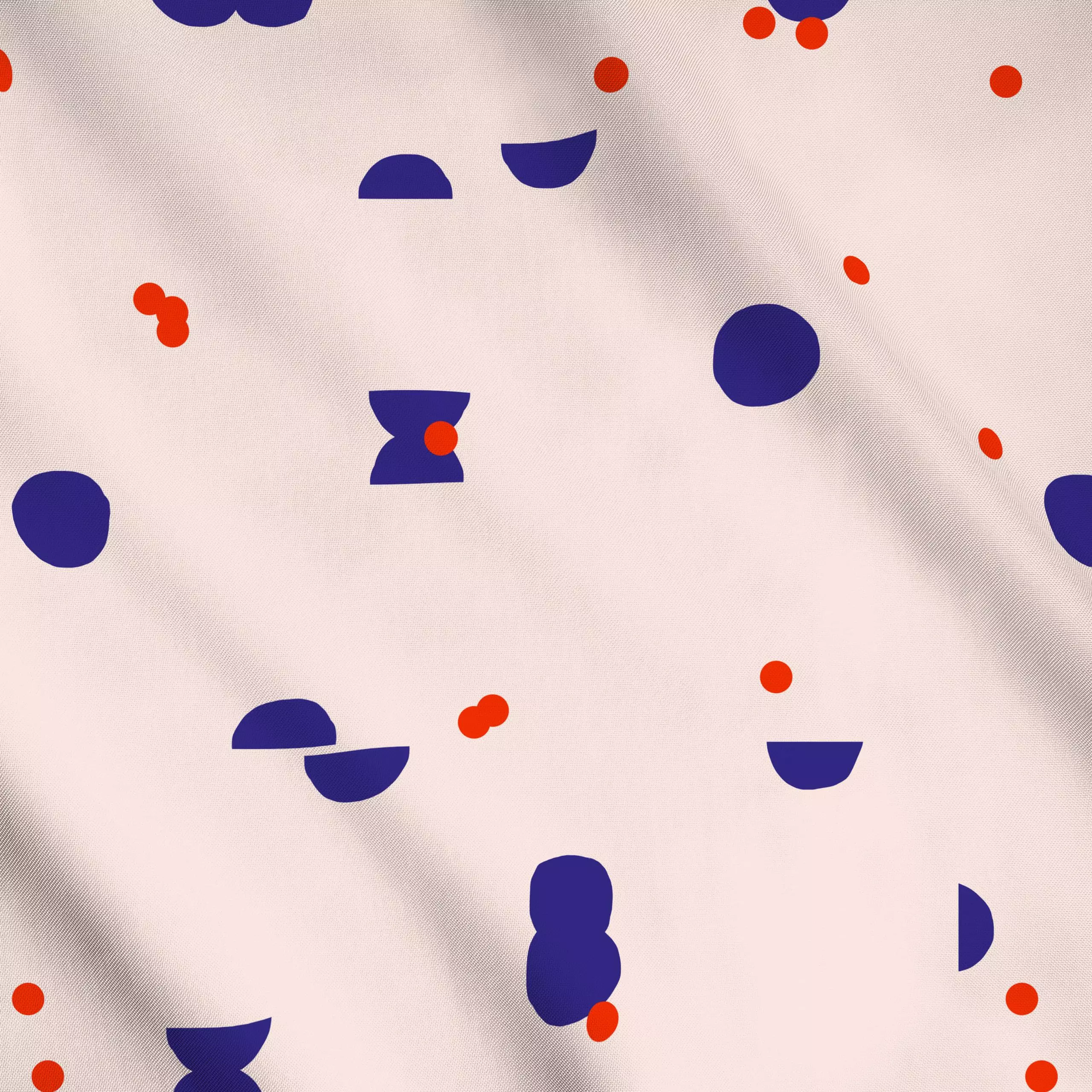 Meterware Circus of Shapes 1 - Symbole & Muster - von „Maren Gross "; Muster, abstrakt, Punkte, Geometrisch, Kreise, formen,...