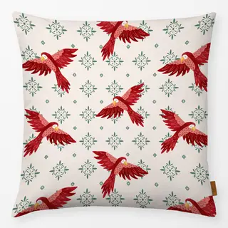 Kissen Parrot pattern ecru