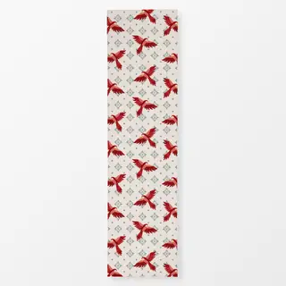 Tischläufer Parrot pattern ecru