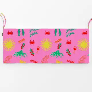 Bankauflage Sommermix Auf Pink