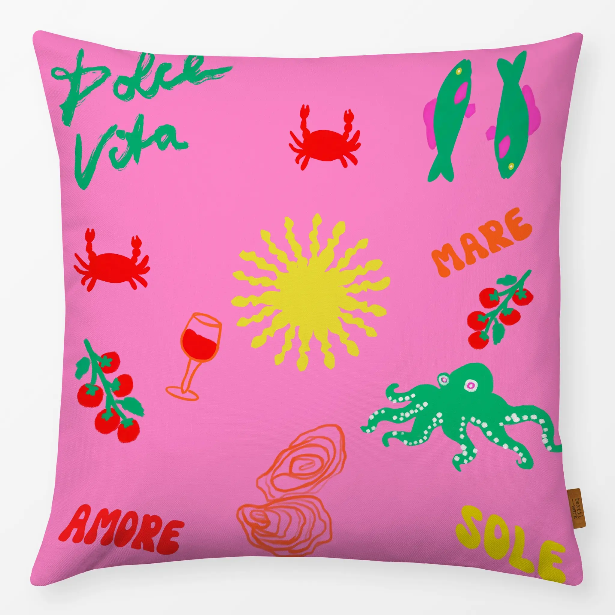 Kissen Kissen Sommermix Auf Pink