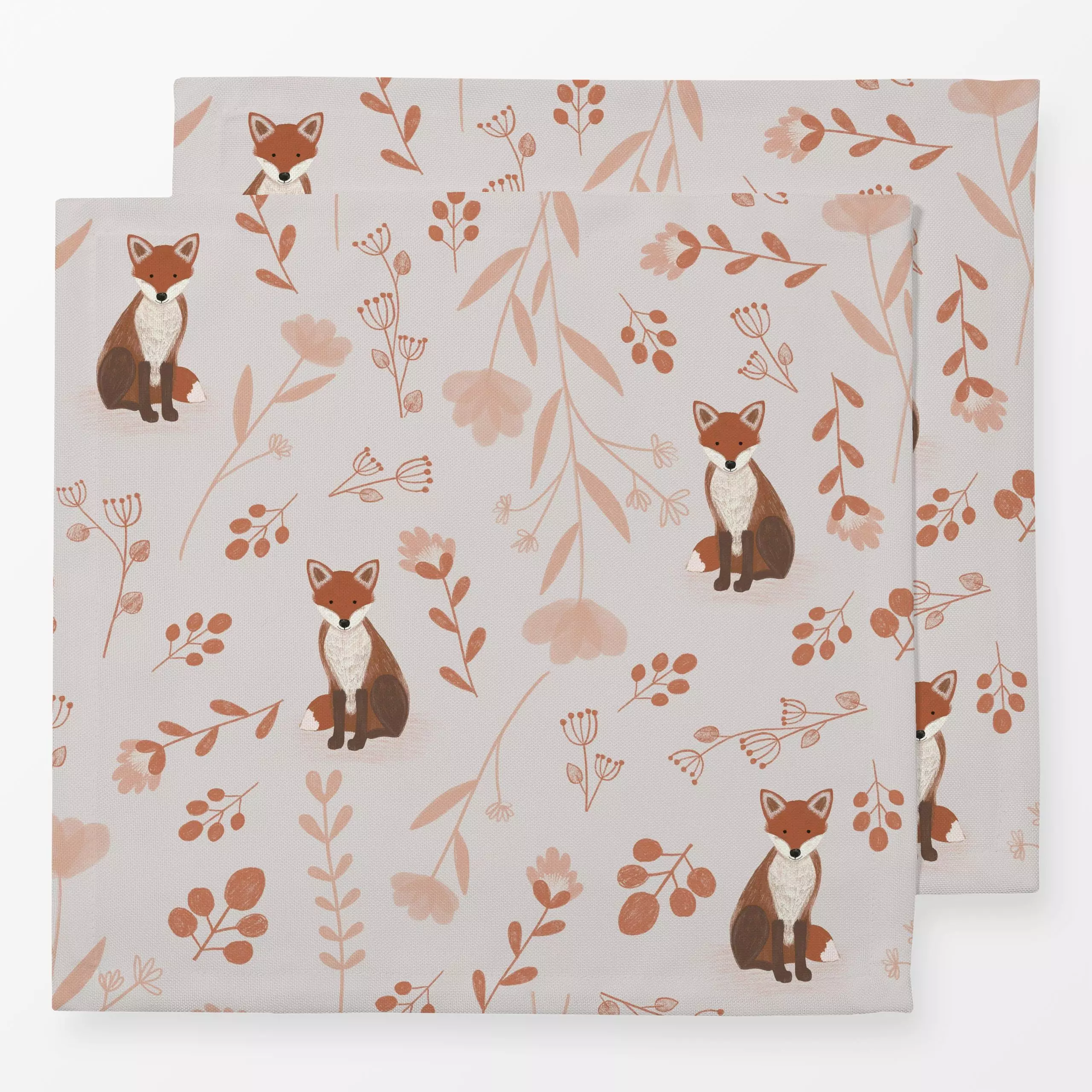 Servietten Roter Fuchs - Kinderzimmer & Motive für Kinder, Natur & Landschaft - von „Menina Lisboa "; Natur, Kinder, Blumen,...