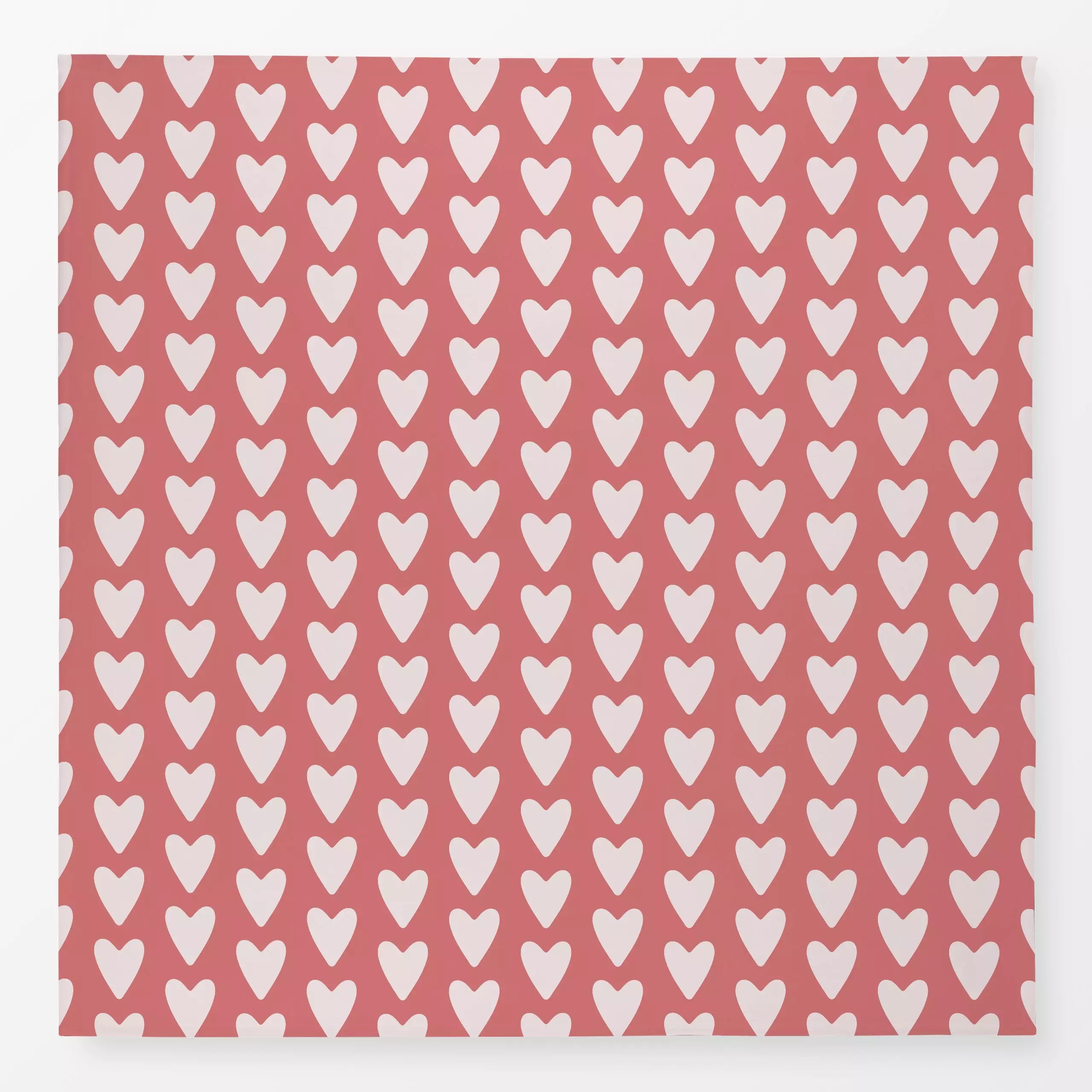 Tischdecke Hearts pastel red, gemustert, fürs Kinderzimmer, von Kathrin Woo