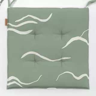 Sitzkissen Wellen grün