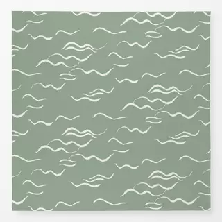 Tischdecke Wellen grün