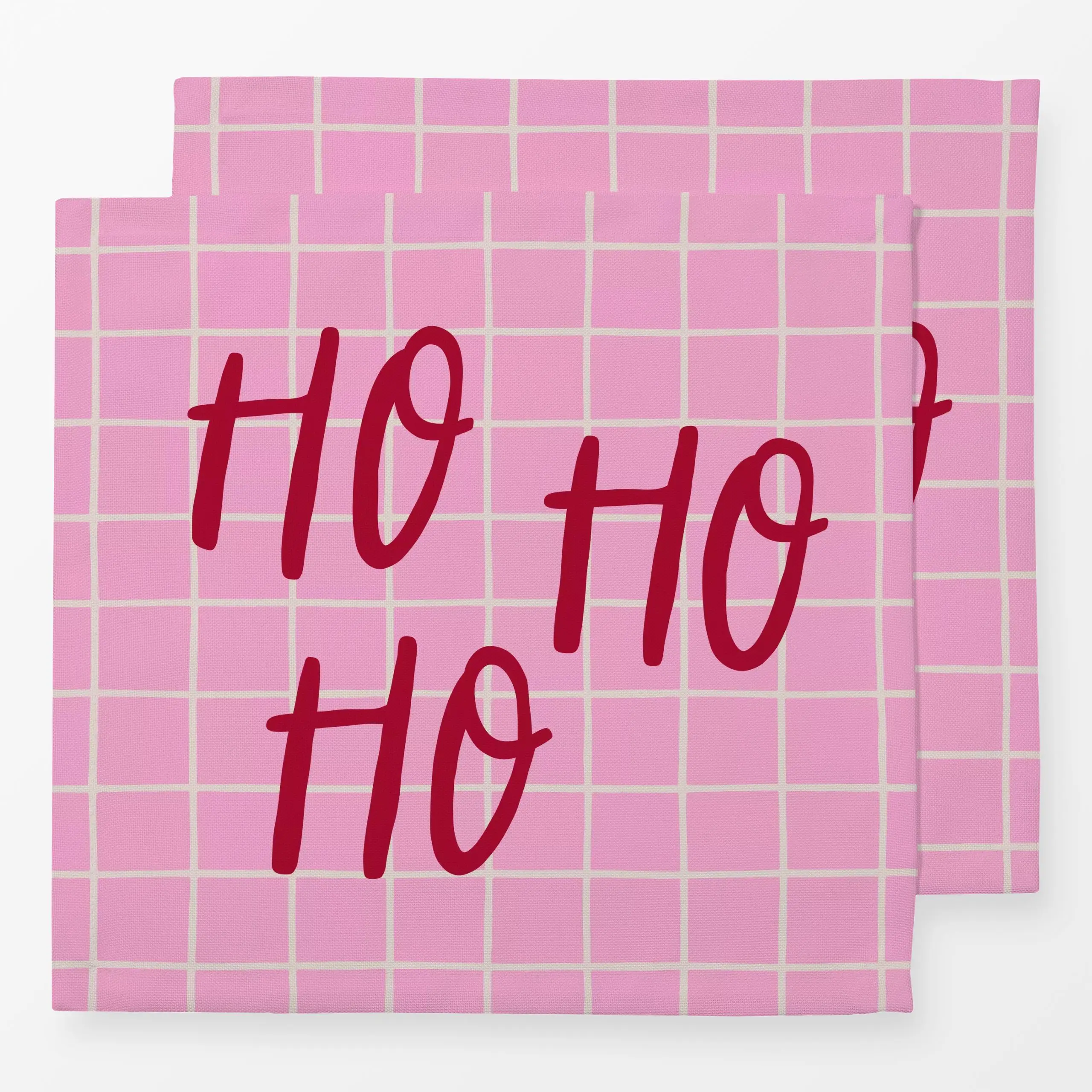 Servietten Ho Ho Ho pink - Weihnachten - von „Studio Kesse"