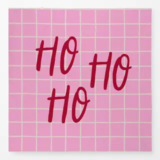 Tischdecke Ho Ho Ho pink