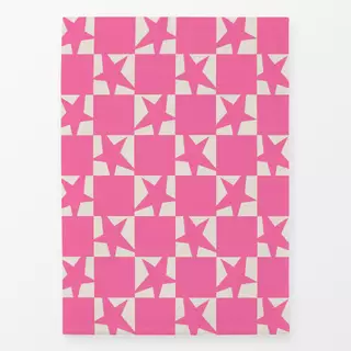 Geschirrtücher Checks Stars Pink