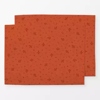 Tischset Weihnachtsblätter Rot
