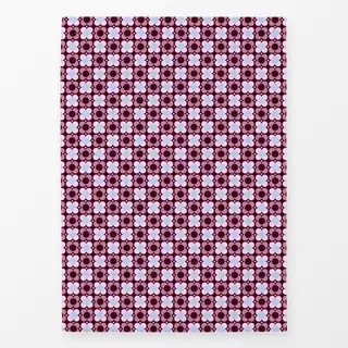 Geschirrtücher Blumen Punkte Burgundy