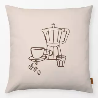 Kissen Espresso Beige