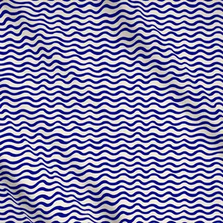 Meterware Abstract Waves dark blue