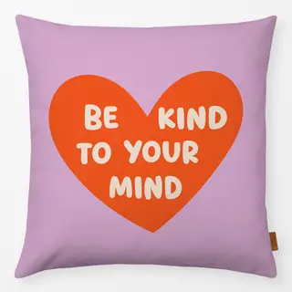 Kissen Be Kind To Your Mind Red