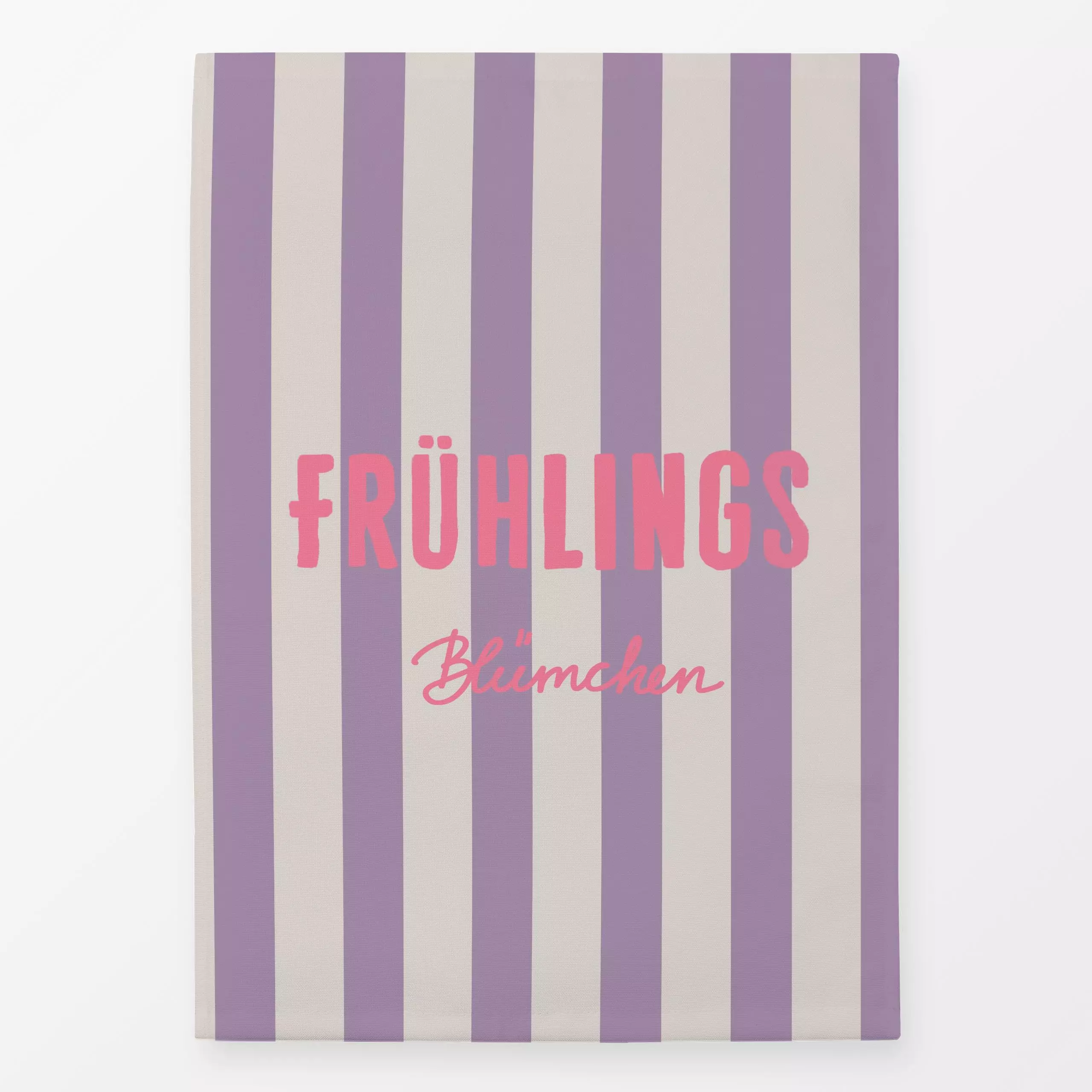 Geschirrtücher Frühlingsblümchen Flieder - Frühling, Sprüche & Schriftzüge, Symbole & Muster - von „Alisa Knöß"; Streifen, p...