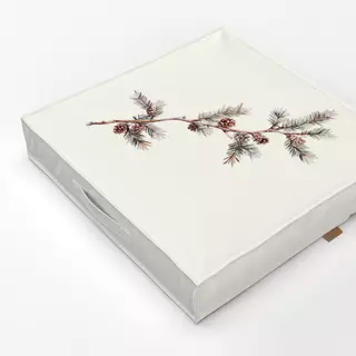 Bodenkissen Cozy Xmas Tannenzweig