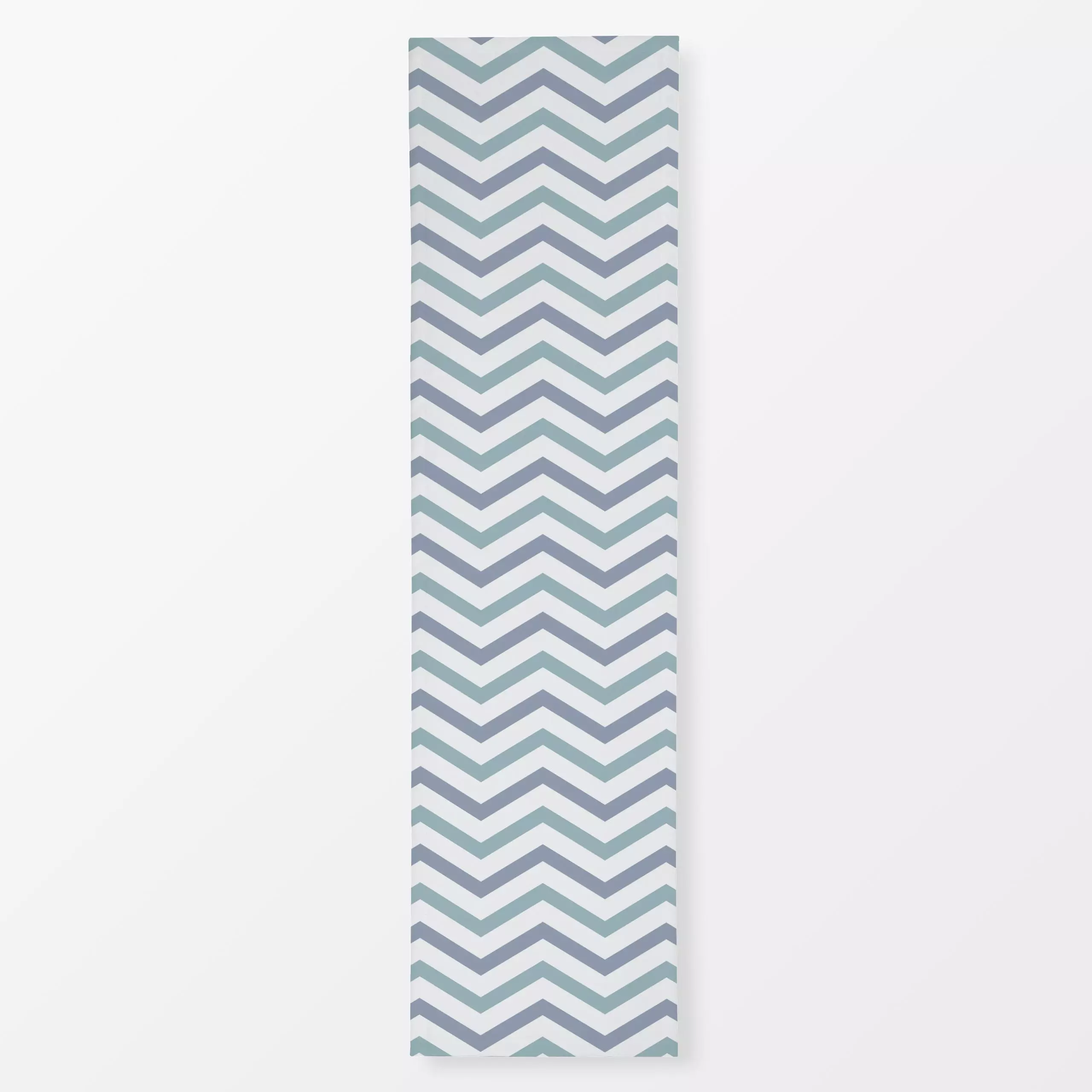 Tischläufer Chevron blue turquoise - Symbole & Muster - von „Kathrin Woo"; Muster, minimal, Geometrisch, Kinderzimmer, Zickz...