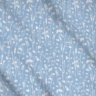 Meterware Wildblumen Powder Blue
