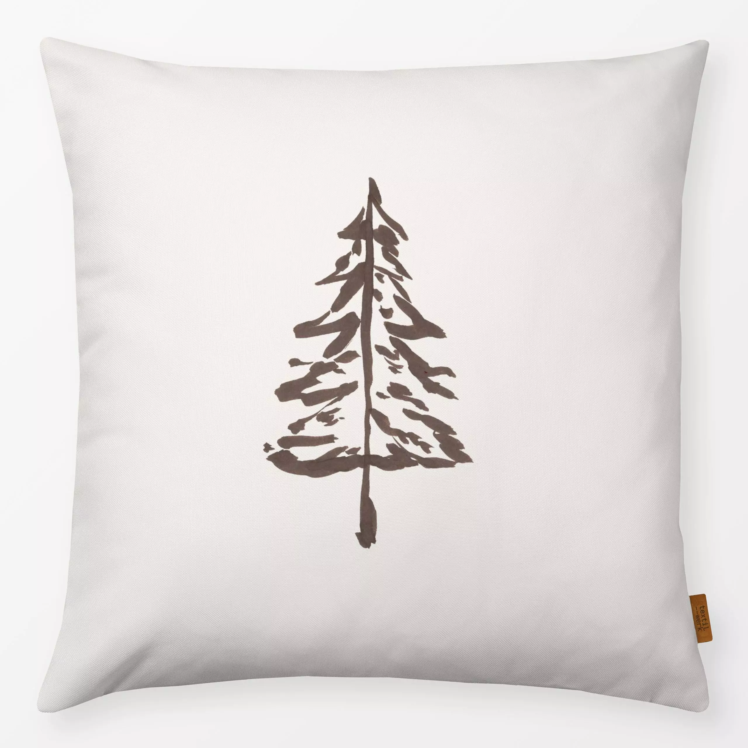 Kissen Tree Umbra - Weihnachten, Anlässe - von „Kruth Design"; Bäume, Tannenbaum, Weihnachtsbaum, Weihnachten, Winter, weihn...