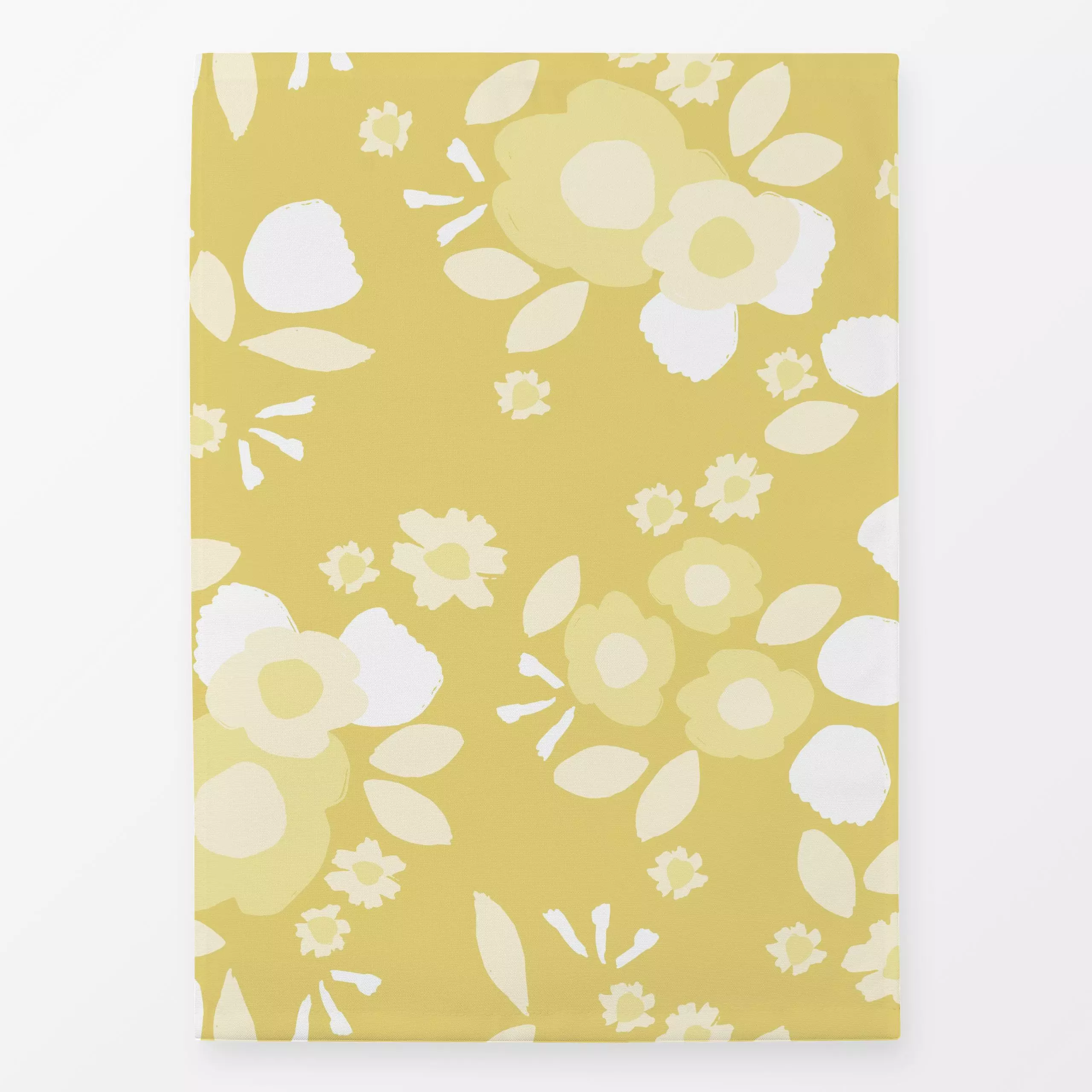 Geschirrtücher Blüten Gelb - Blumen & Florales, Frühling, Pflanzen & Botanik - von „Sara Maria"; marrakesch, boho, Kissen, B...