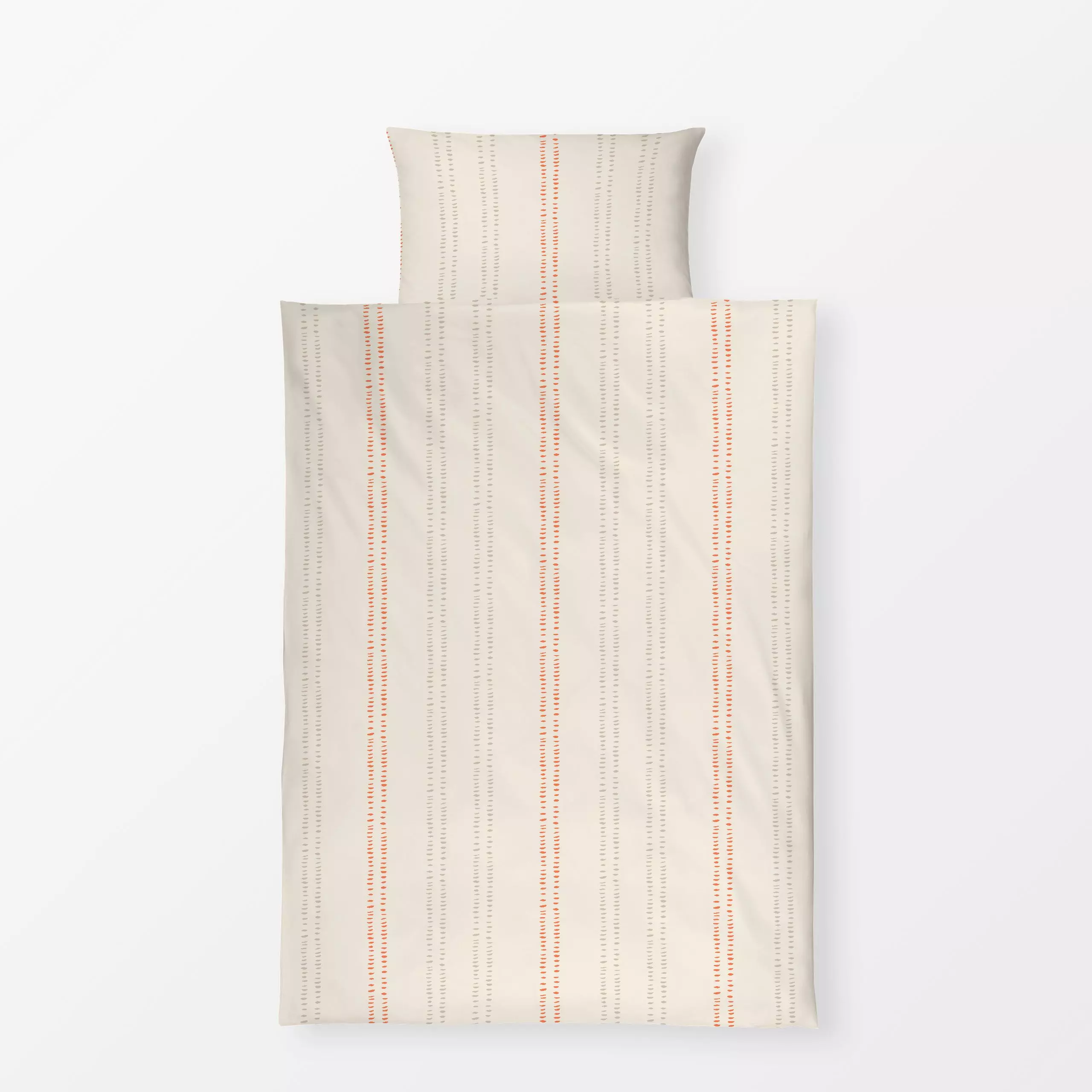 Bettwäsche Boho summer Streifen sand - Sommer, Symbole & Muster - von „Kathrin Löffler"; boho, minimalistisch, Bohemian, soft