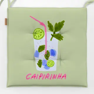 Sitzkissen Caipirinha Typo