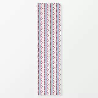 Tischläufer festive stripes - red