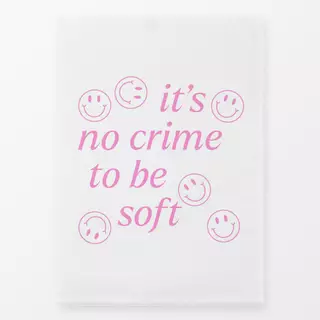 Geschirrtuch No Crime To Be Soft Candypink