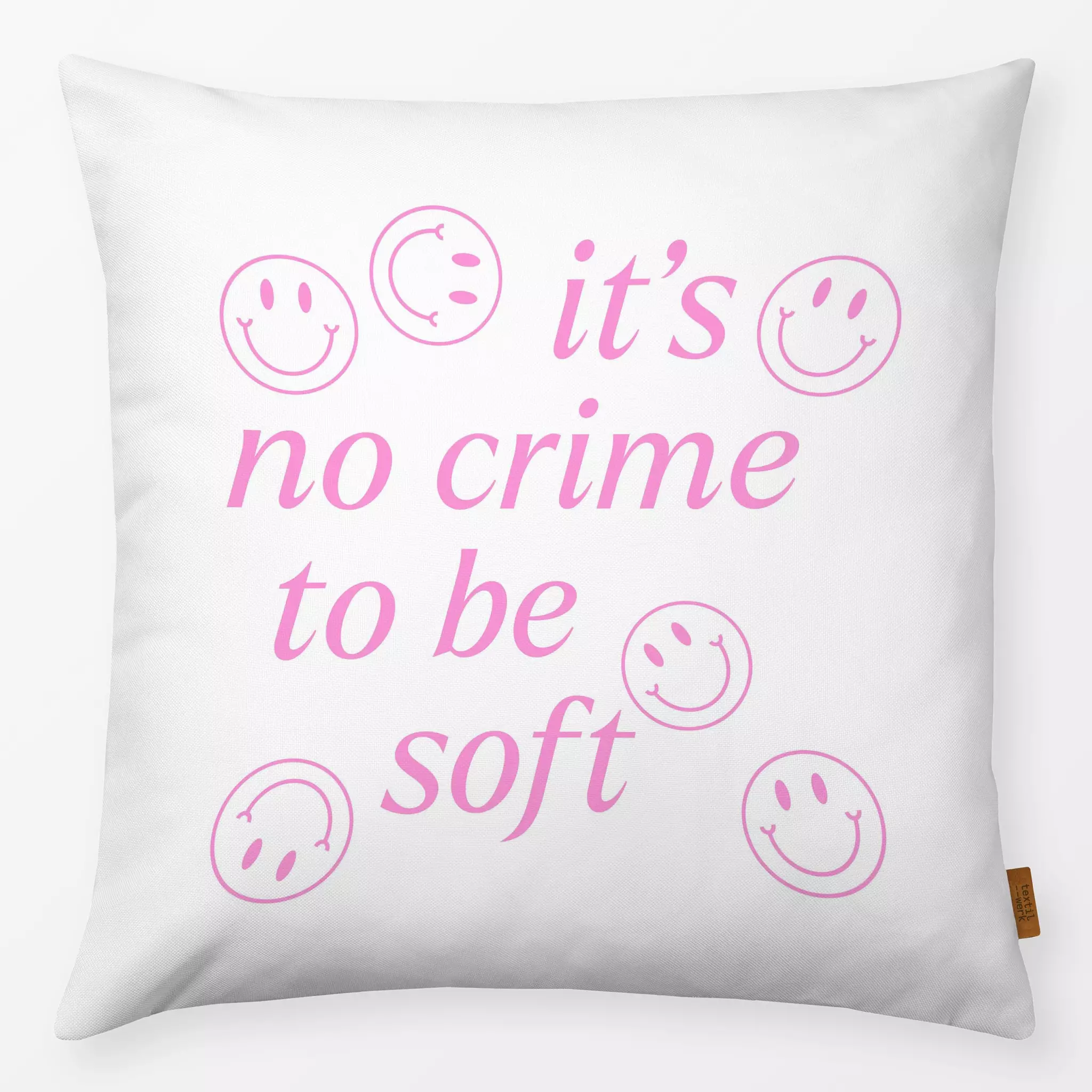 Kissen Kissen No Crime To Be Soft Candypink