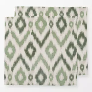 Servietten Diamonds Ikat Light Green