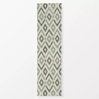 Tischläufer Diamonds Ikat Light Green