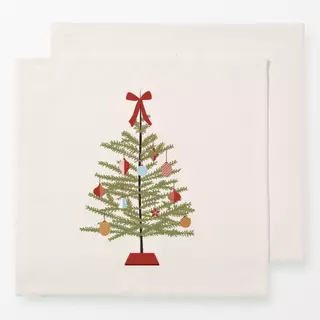 Servietten Christmas Tree with a Bow