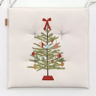 Sitzkissen Christmas Tree with a Bow