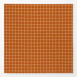 Tischdecke Checks orange