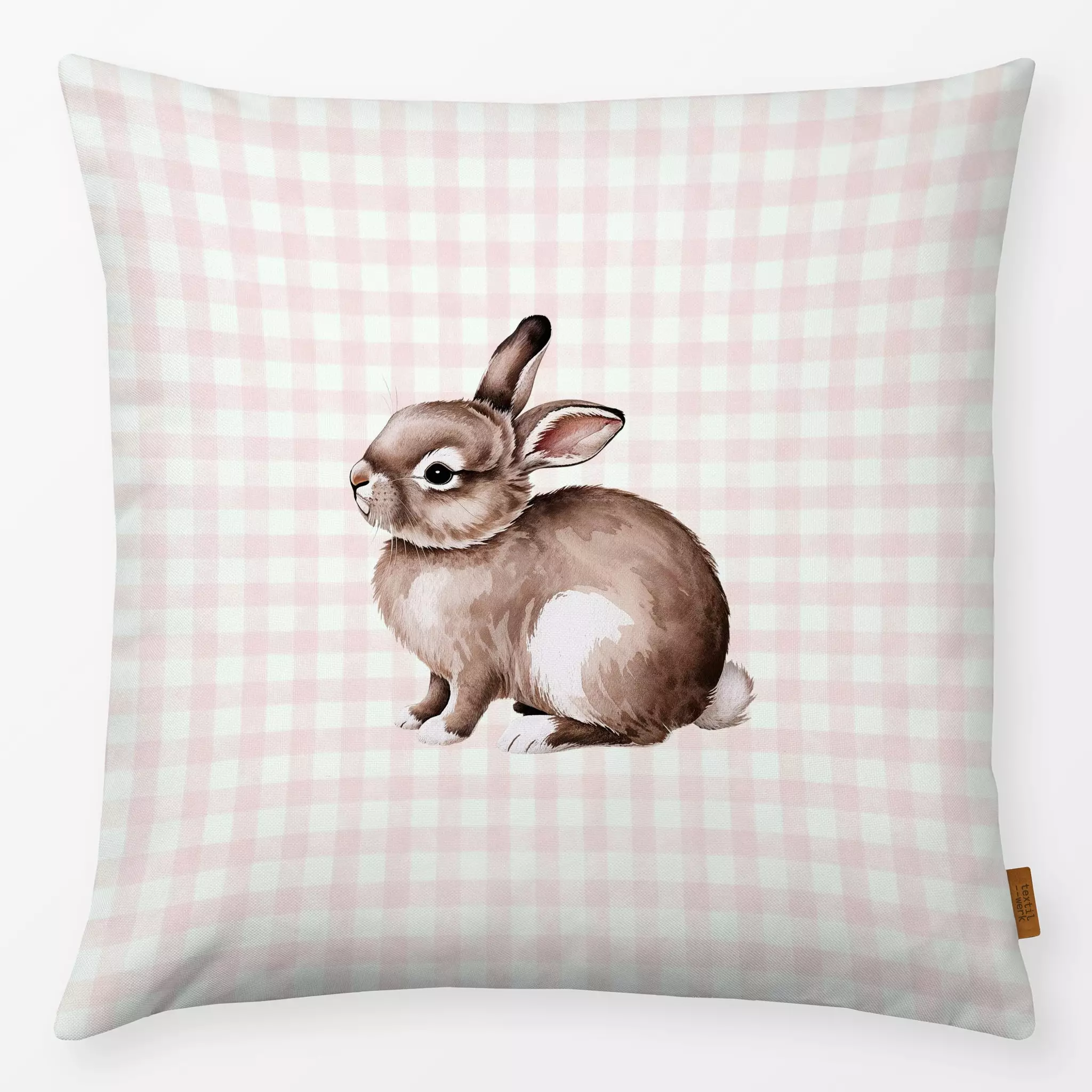 Kissen Kissen Coquette Kleines Häschen Karo