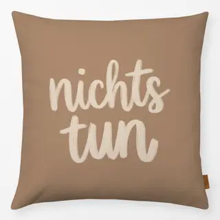 Kissen nichts tun caramel