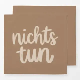 Servietten nichts tun caramel