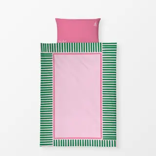 Bettwäsche Stripes Grün Rahmen