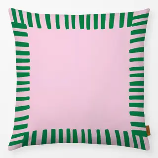 Kissen Stripes Grün Rahmen