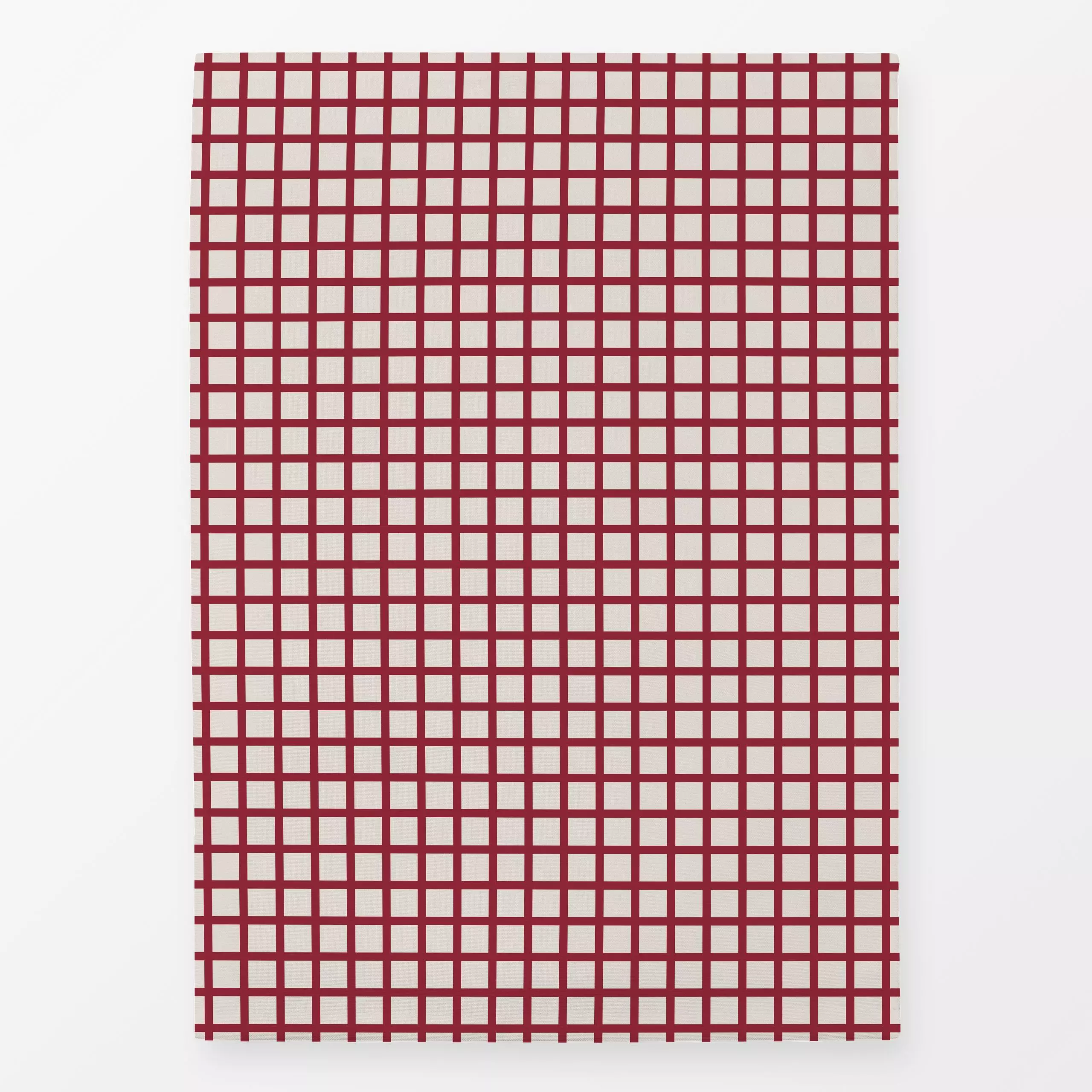 Geschirrtücher Karos Weinrot - Weihnachten, Winter, Symbole & Muster - von „textilwerk"; Illustration, skandinavisch, Weihna...
