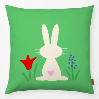 Kissen Hase mit Herz