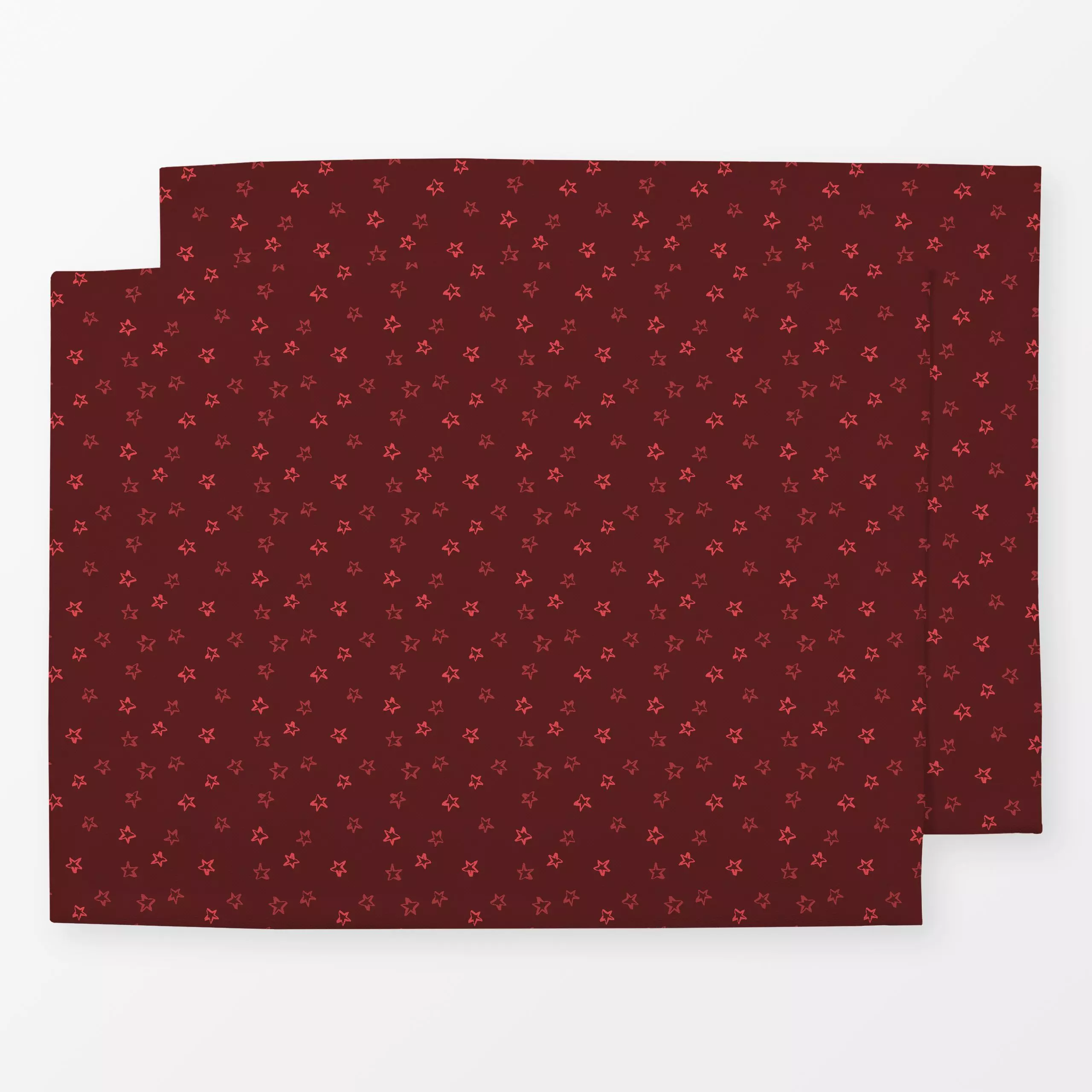Tischset Sterne rot - Weihnachten, Winter, Symbole & Muster - von „Janna Schipper"; kleingemustert, Sterne, Weihnachten, Win...