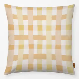 Kissen Gelb-rosa Vichy-Karo
