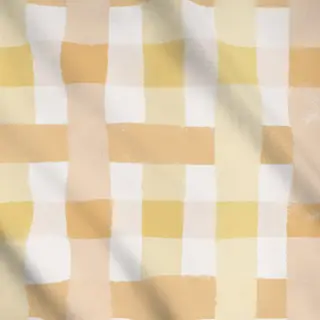 Meterware Gelb-rosa Vichy-Karo
