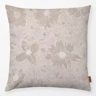 Kissen Hygge Wildblumen Muster beige
