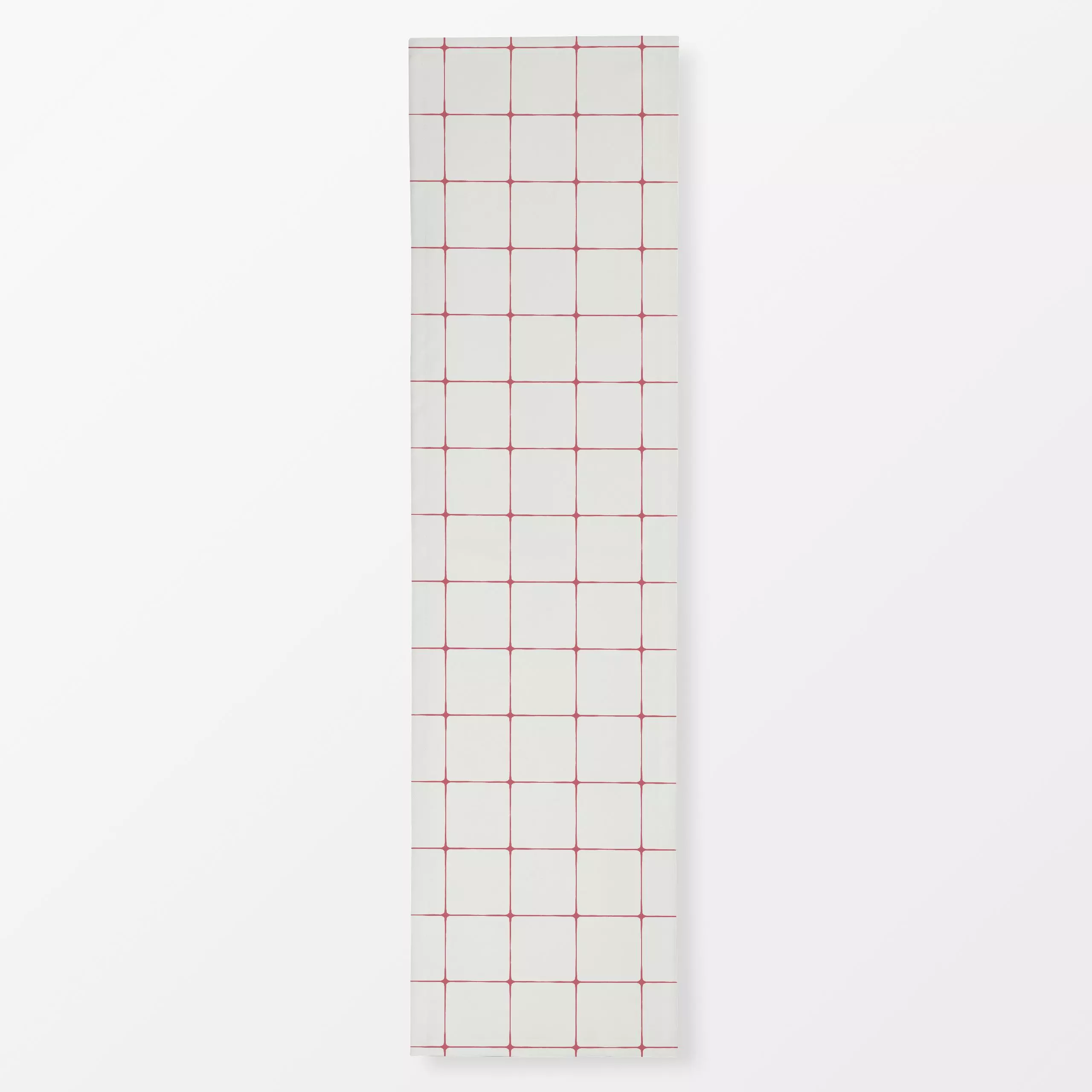 Tischläufer Kachel Karo rot - Symbole & Muster - von „Katrin Graff"; Muster, Karo, Herbst, landhaus, kariert, herbstlich, La...