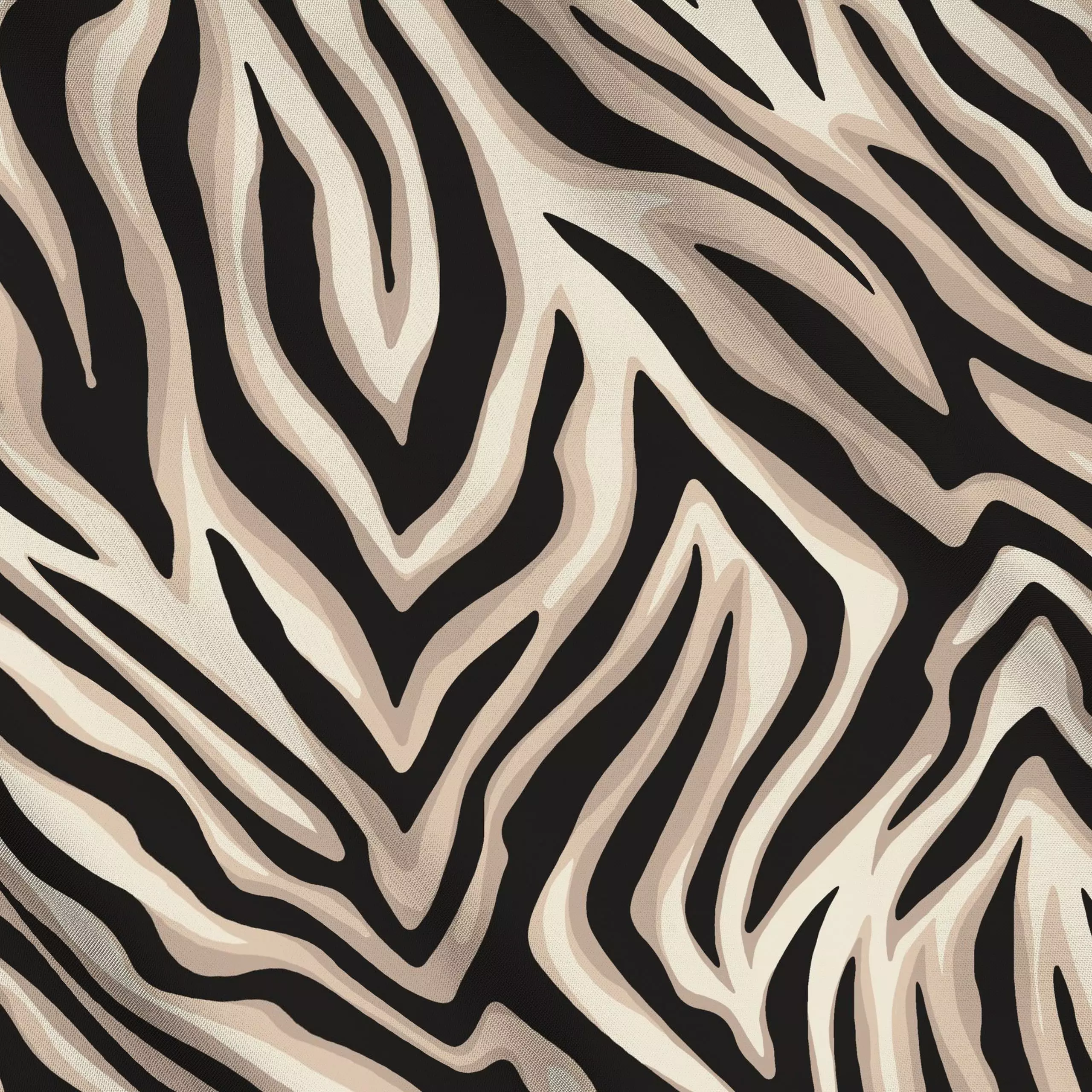 Meterware Tiger - Tiere, Symbole & Muster - von „Studio Kesse"; Tiger, Zebra, Leopard, Wildkatze, Tiermuster, Tierfell, anim...